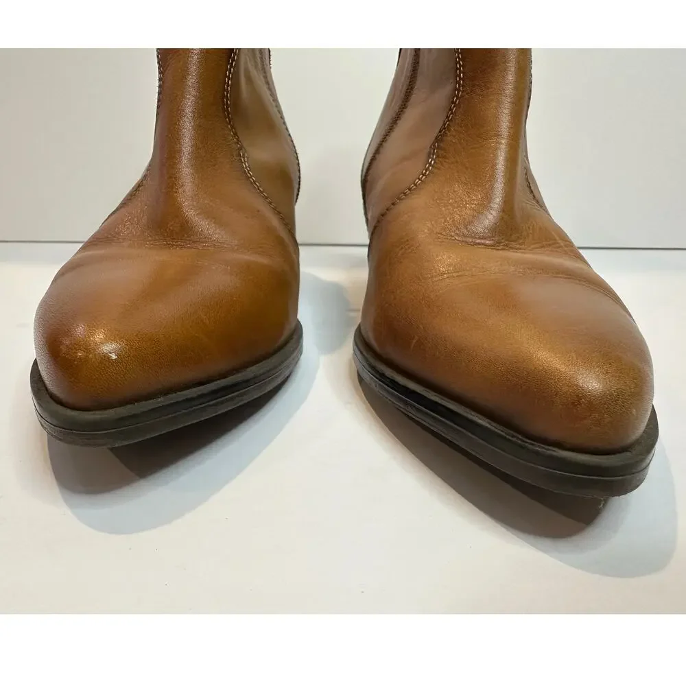 Pikolinos Vergel Leather Ankle Boots Women’s 38 Brandy Western Comfort Booties